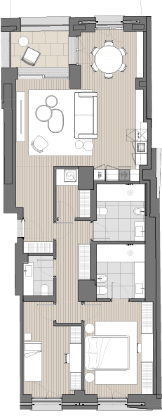 Planimetria Trilocale